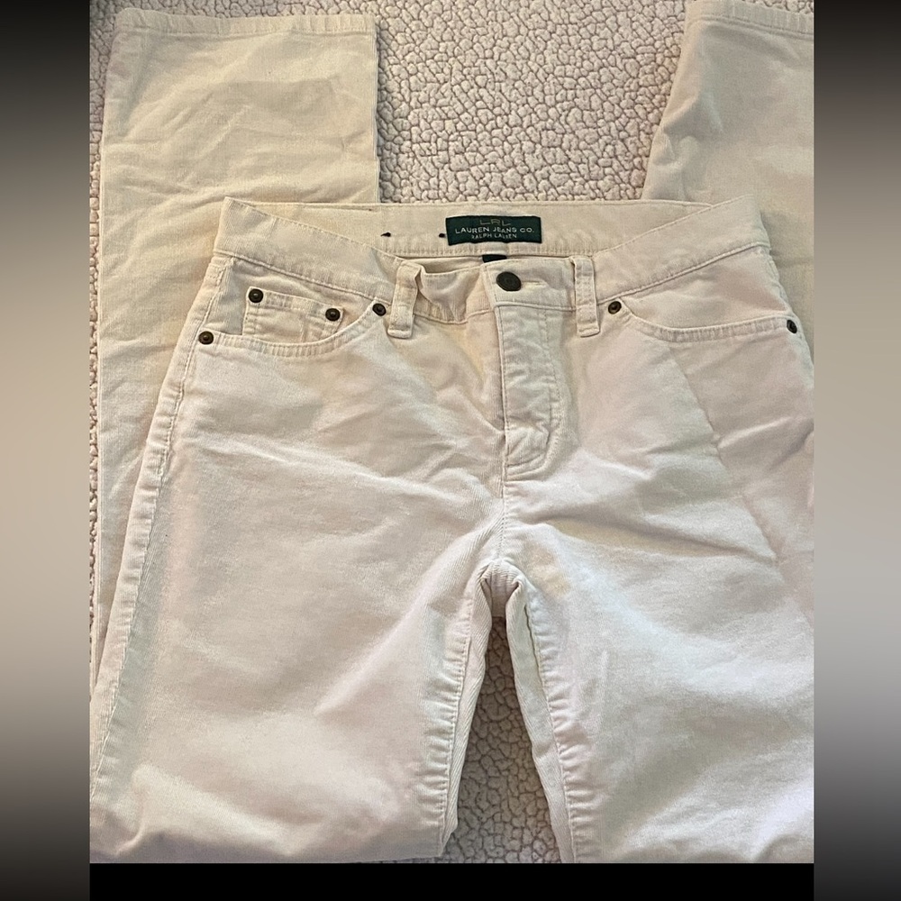 Ralph Lauren Off-White Boot Cut Pants